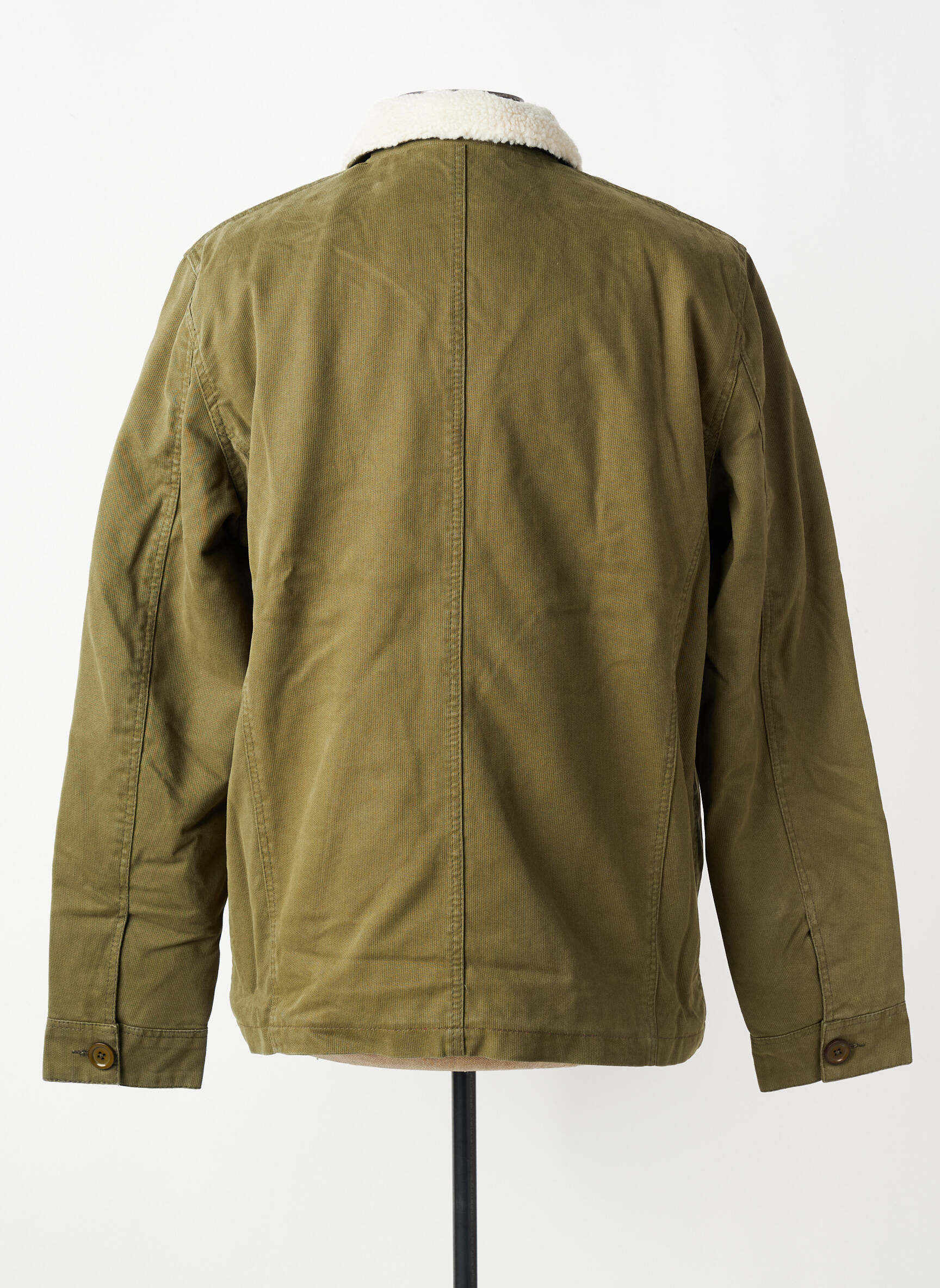 Veste casual fermeture boutonnée sur le devant vert IRON AND RESIN homme