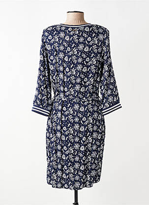 Robe courte manches 3/4 manches 3/4 bleu MISE AU GREEN femme
