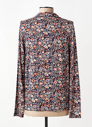 Chemisier imprimé fleurs manches longues bleu MISE AU GREEN femme