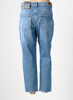 Jeans coupe droite effet usé délavé taille normale bleu ONLY femme