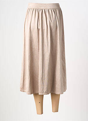 Jupe longue coupe évasée beige THE KORNER femme