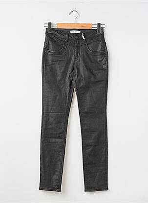 Pantalon slim tissage enduit taille normale noir RED BUTTON femme