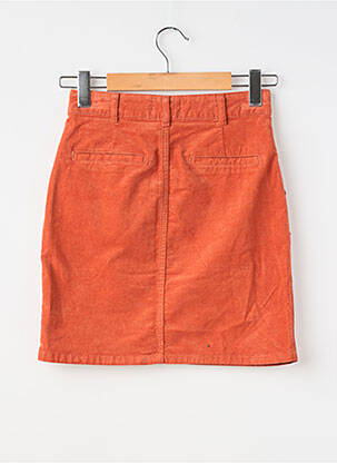 Jupe courte taille à pinces orange LOLA ESPELETA femme