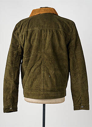 Veste casual finition intérieure fourrure synthétique vert IRON AND RESIN homme