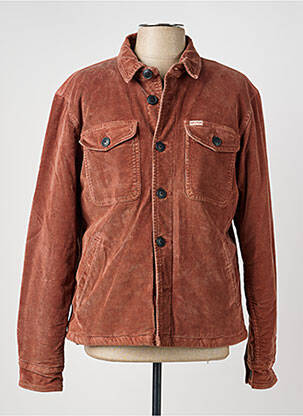 Veste casual fermeture boutonnée sur le devant orange IRON AND RESIN homme