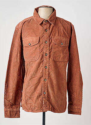 Chemise manches longues coupe cintrée orange IRON AND RESIN homme