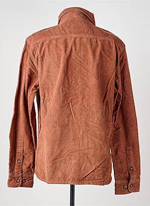 Chemise manches longues coupe cintrée orange IRON AND RESIN homme