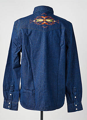 Chemise manches longues coupe cintrée bleu IRON AND RESIN homme
