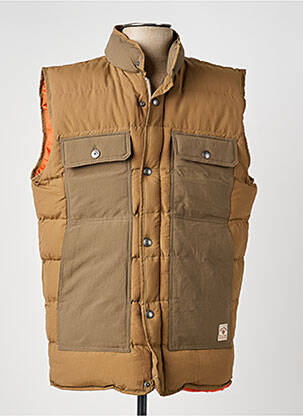 Doudoune poches sans capuche beige IRON AND RESIN homme
