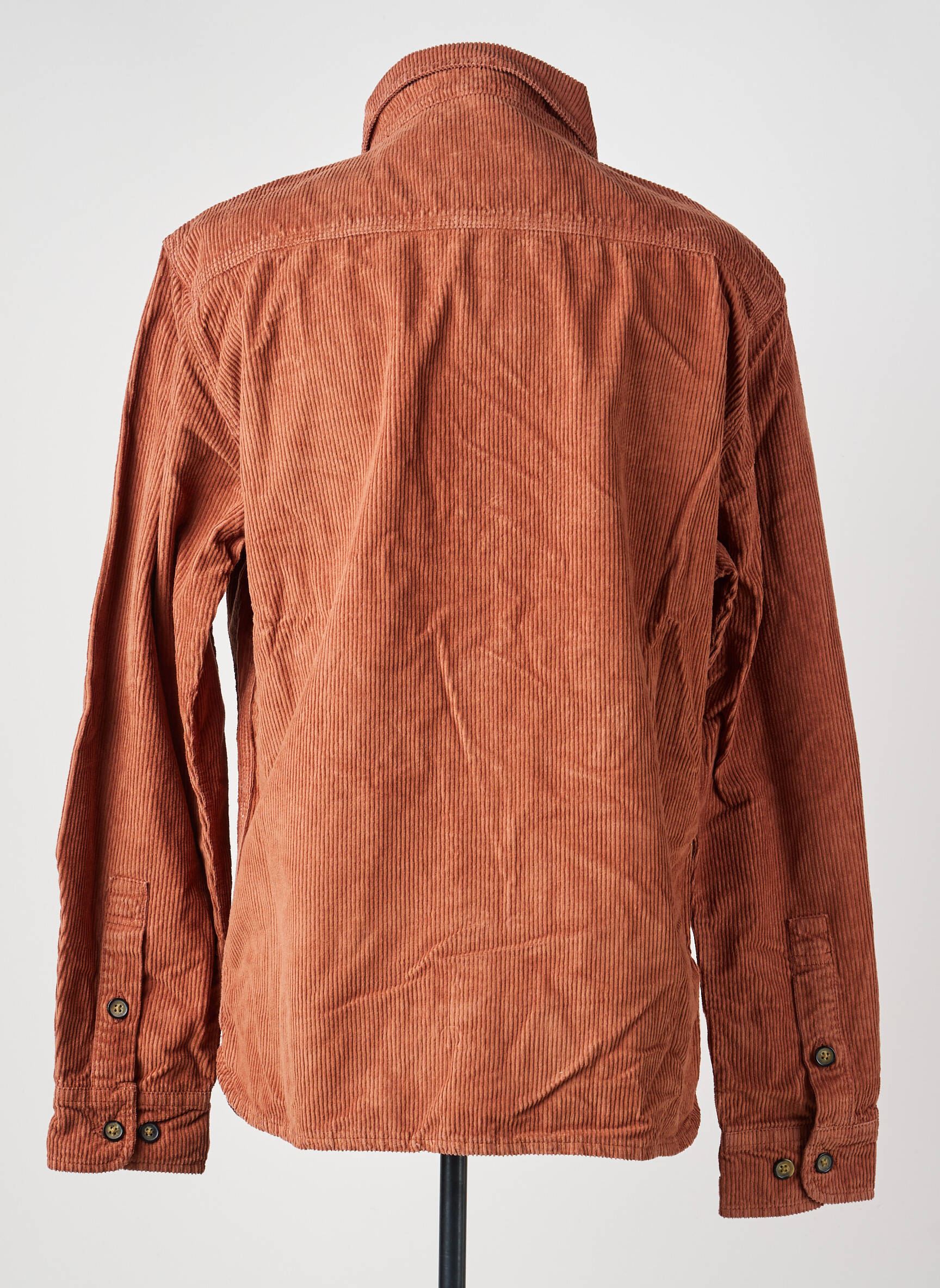 Chemise manches longues coupe cintrée orange IRON AND RESIN homme