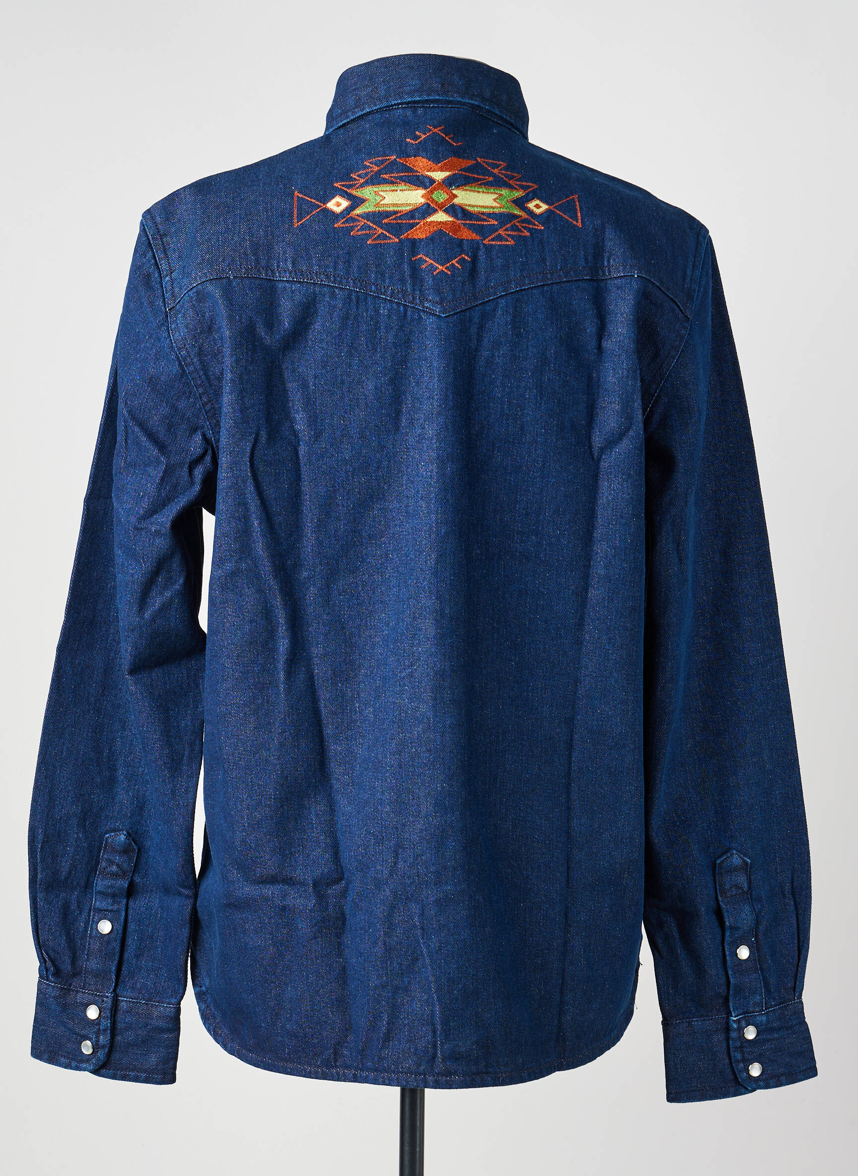 Chemise manches longues coupe cintrée bleu IRON AND RESIN homme