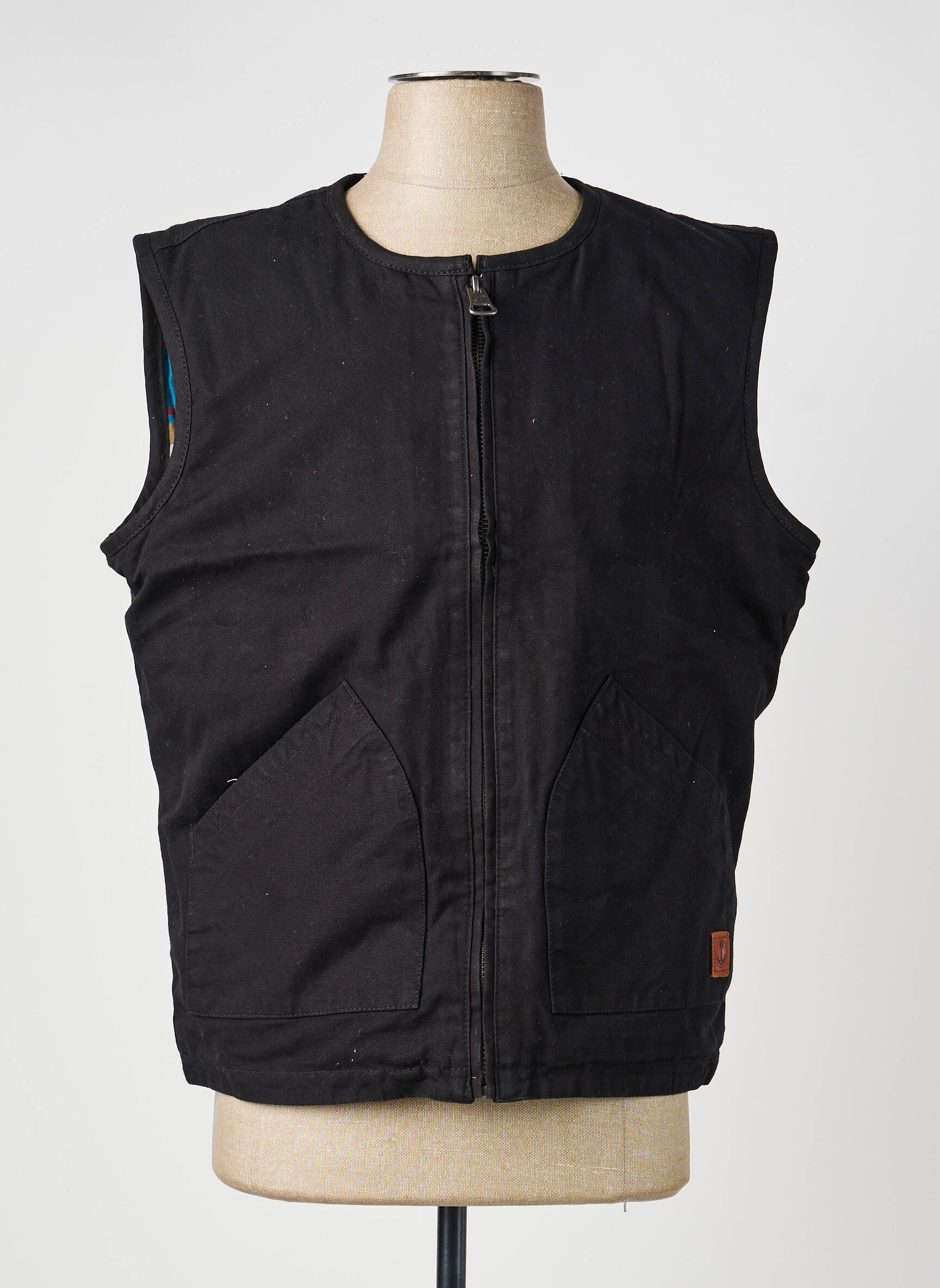 Gilet sans manche poches noir IRON AND RESIN homme