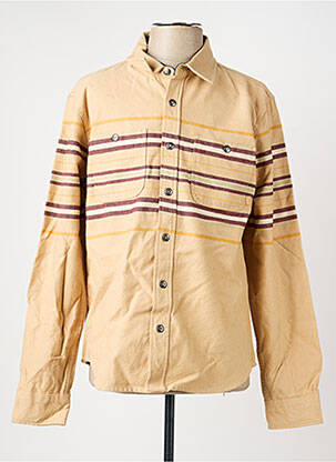 Veste casual fermeture boutonnée sur le devant beige IRON AND RESIN homme