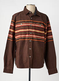 Veste casual fermeture boutonnée sur le devant marron IRON AND RESIN homme