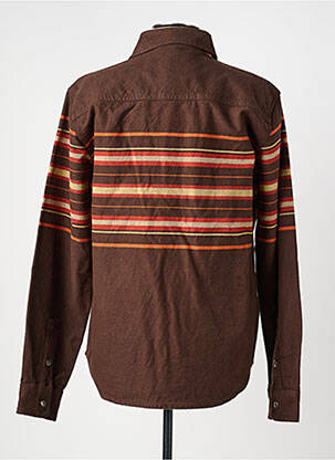 Veste casual fermeture boutonnée sur le devant marron IRON AND RESIN homme