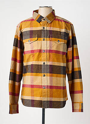 Veste casual fermeture boutonnée sur le devant marron IRON AND RESIN homme
