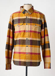 Veste casual fermeture boutonnée sur le devant marron IRON AND RESIN homme