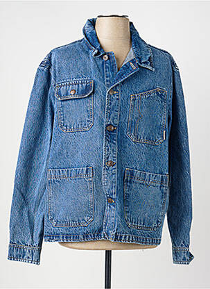 Veste casual fermeture boutonnée sur le devant bleu IRON AND RESIN homme
