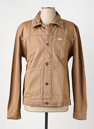 Veste casual fermeture boutonnée sur le devant marron IRON AND RESIN homme
