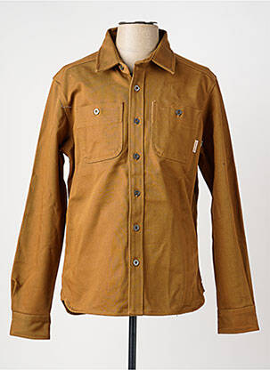 Veste casual fermeture boutonnée sur le devant marron IRON AND RESIN homme