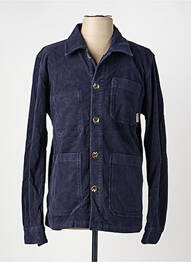 Veste casual fermeture boutonnée sur le devant bleu IRON AND RESIN homme
