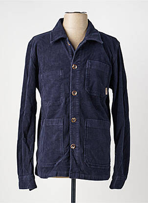 Veste casual fermeture boutonnée sur le devant bleu IRON AND RESIN homme