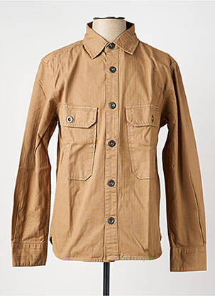 Veste casual fermeture boutonnée sur le devant marron IRON AND RESIN homme