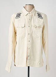 Veste casual fermeture boutonnée sur le devant beige IRON AND RESIN homme