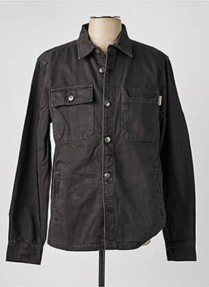 Veste casual fermeture boutonnée sur le devant noir IRON AND RESIN homme