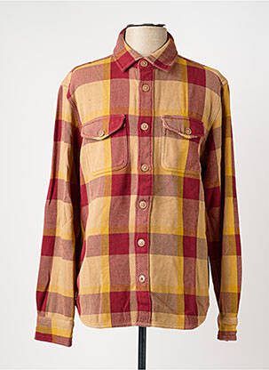 Chemise manches longues imprimé écossais rouge IRON AND RESIN homme