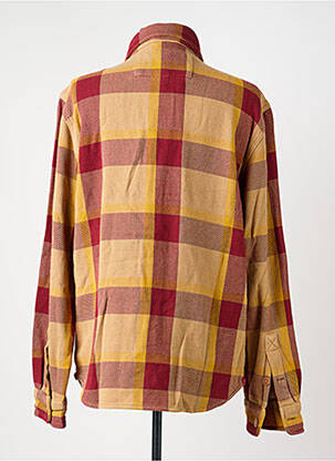 Chemise manches longues imprimé écossais rouge IRON AND RESIN homme