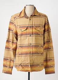 Chemise manches longues imprimé fantaisie beige IRON AND RESIN homme