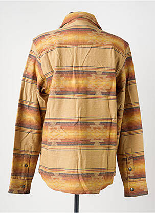 Chemise manches longues imprimé fantaisie beige IRON AND RESIN homme
