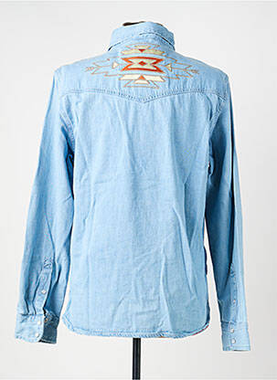 Chemise manches longues poches bleu IRON AND RESIN homme