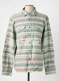 Chemise manches longues coupe droite vert IRON AND RESIN homme