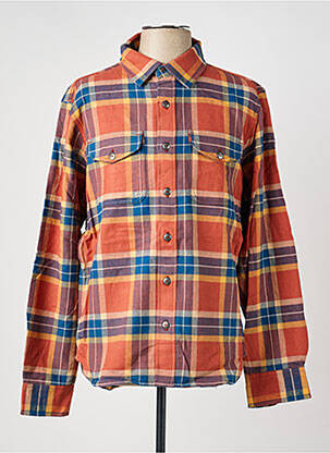Chemise manches longues poches orange IRON AND RESIN homme