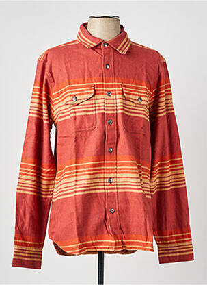 Chemise manches longues coupe cintrée orange IRON AND RESIN homme