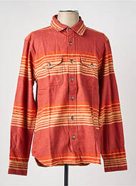 Chemise manches longues coupe cintrée orange IRON AND RESIN homme