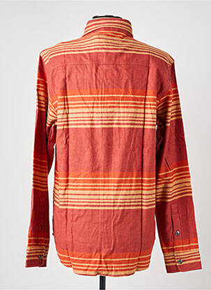 Chemise manches longues coupe cintrée orange IRON AND RESIN homme