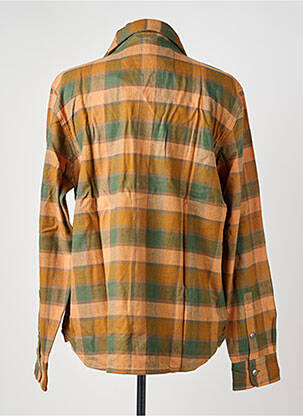 Chemise manches longues imprimé écossais vert IRON AND RESIN homme