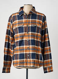Chemise manches longues imprimé écossais bleu IRON AND RESIN homme