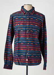 Veste casual fermeture boutonnée sur le devant bleu IRON AND RESIN homme