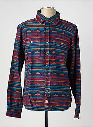 Veste casual fermeture boutonnée sur le devant bleu IRON AND RESIN homme