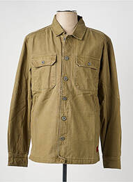 Chemise manches longues coupe cintrée vert IRON AND RESIN homme