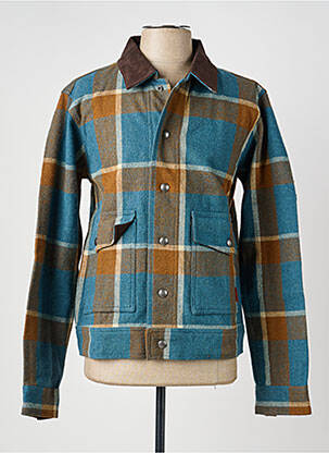 Veste casual poches bleu IRON AND RESIN homme