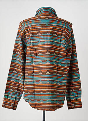 Chemise manches longues poches bleu IRON AND RESIN homme