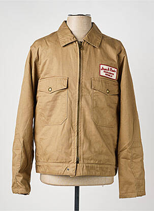 Veste casual poignets pressionnés beige IRON AND RESIN homme