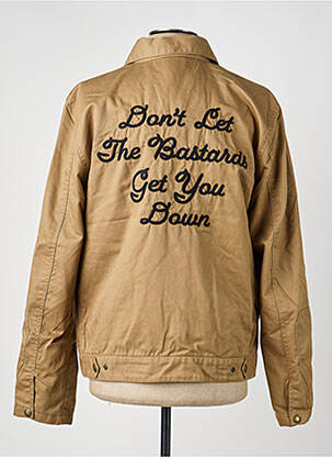 Veste casual poignets pressionnés beige IRON AND RESIN homme