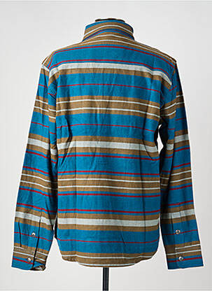 Chemise manches longues coupe droite bleu IRON AND RESIN homme