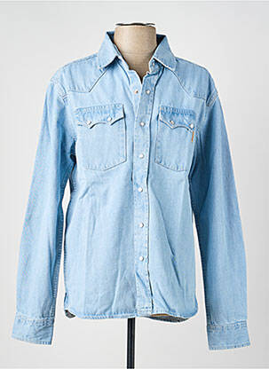 Chemise manches longues coupe cintrée bleu IRON AND RESIN homme